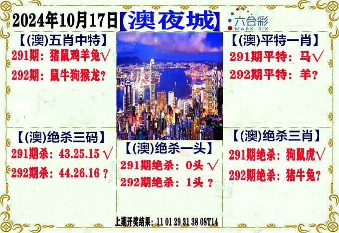 2024292期澳门夜城