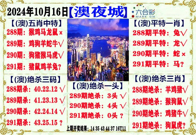 2024291期澳门夜城