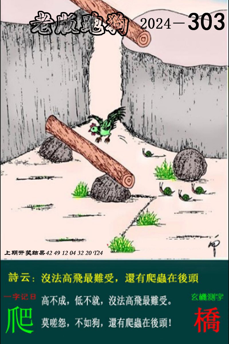 2024303期老版跑狗图