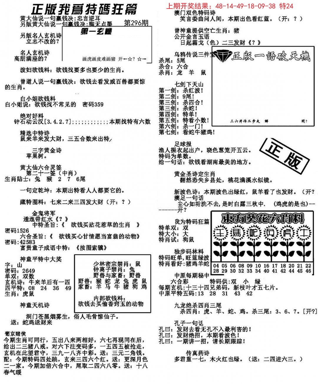 2024296期我为特码狂篇