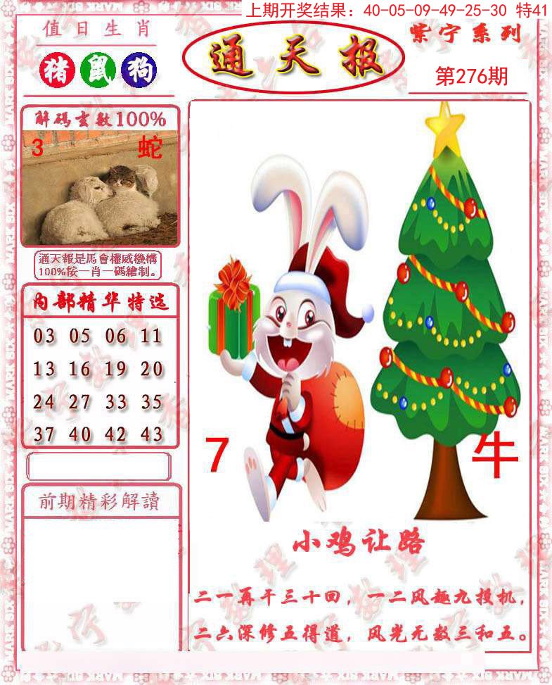 2024276期救通报