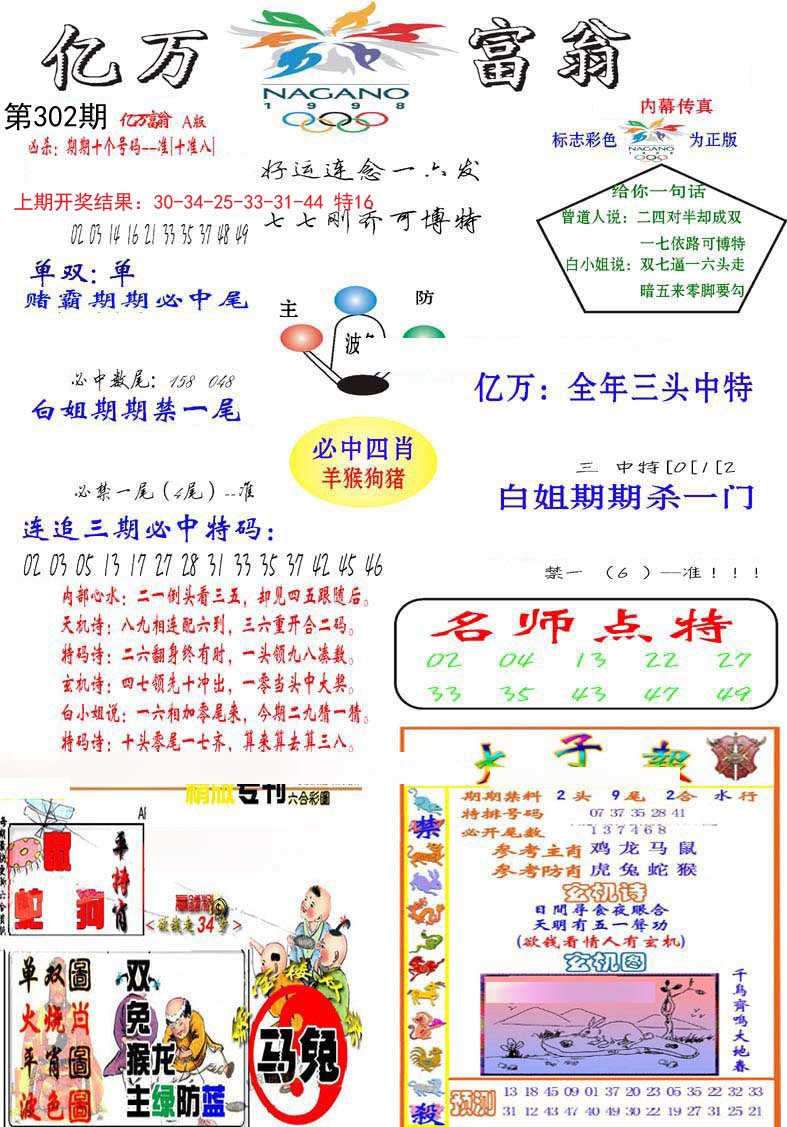 2024302期亿万富翁A