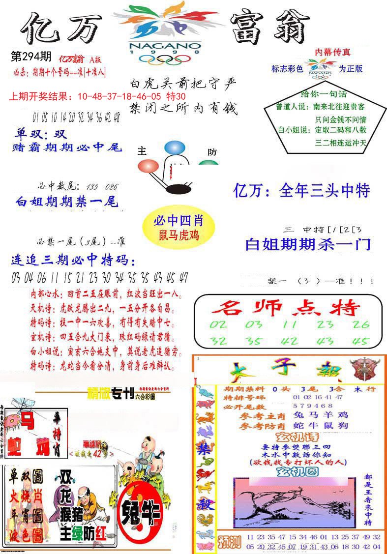 2024294期亿万富翁A