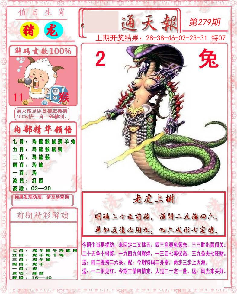 2024279期马经通天报