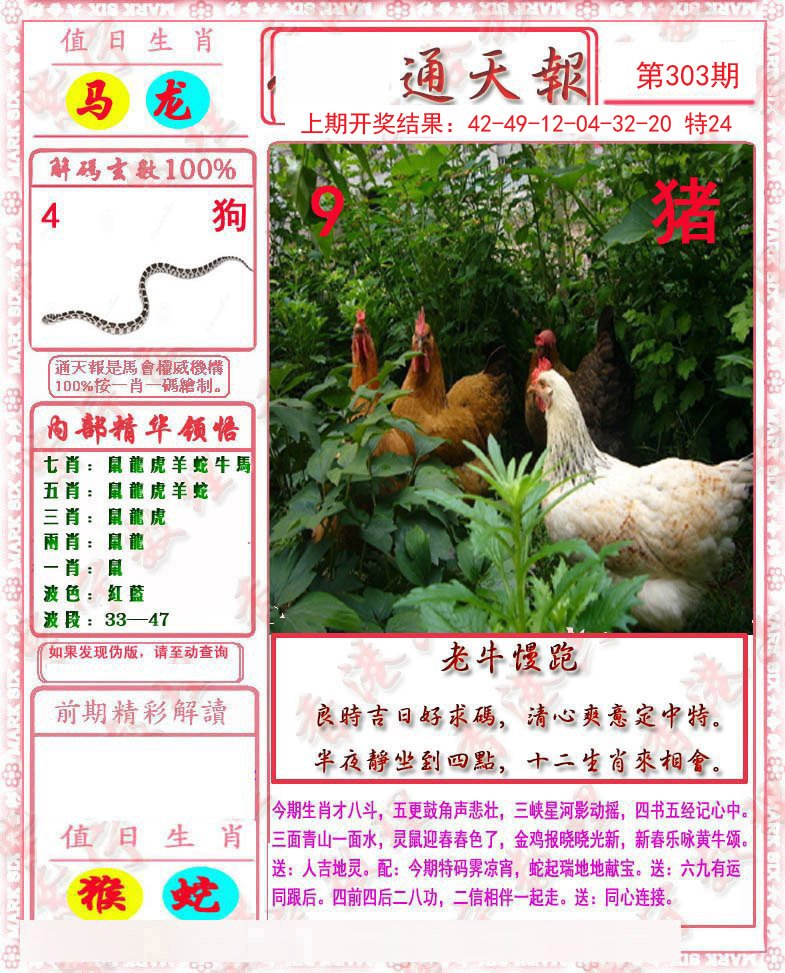 2024303期马经通天报