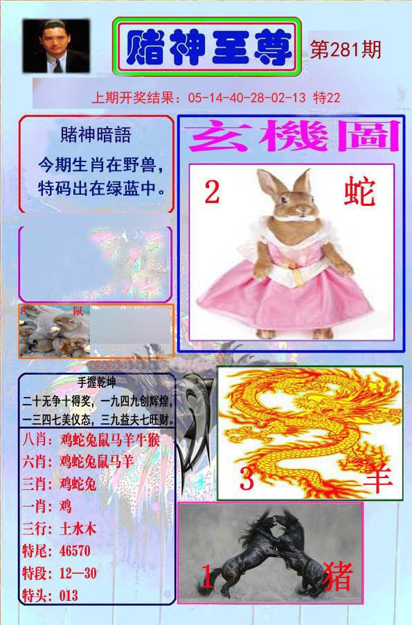 2024281期赌神至尊