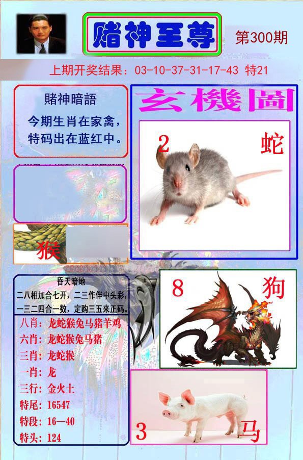 2024300期赌神至尊