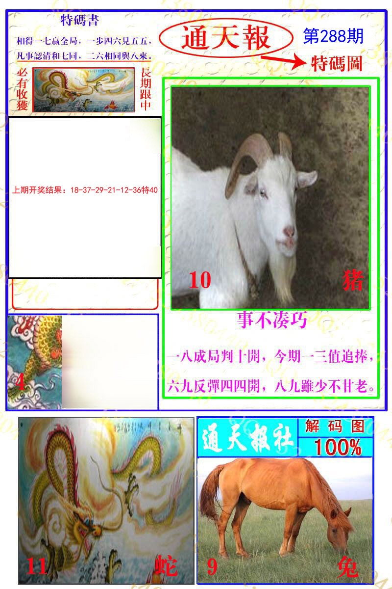 2024288期通天特解图