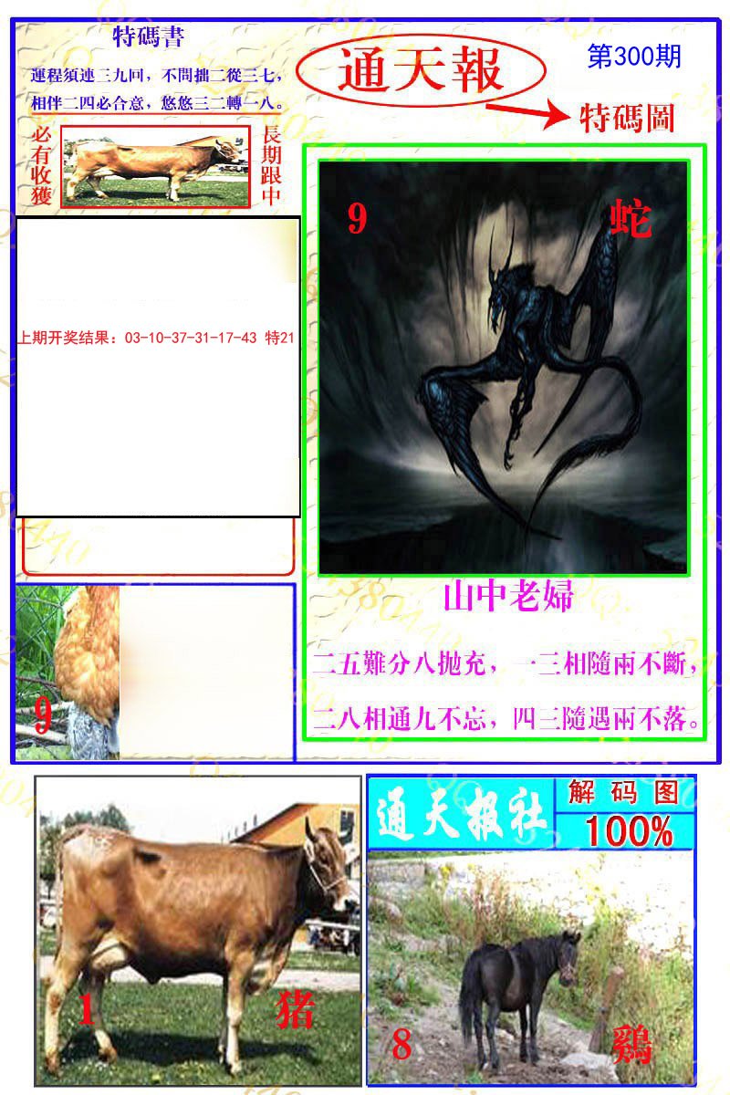 2024300期通天特解图