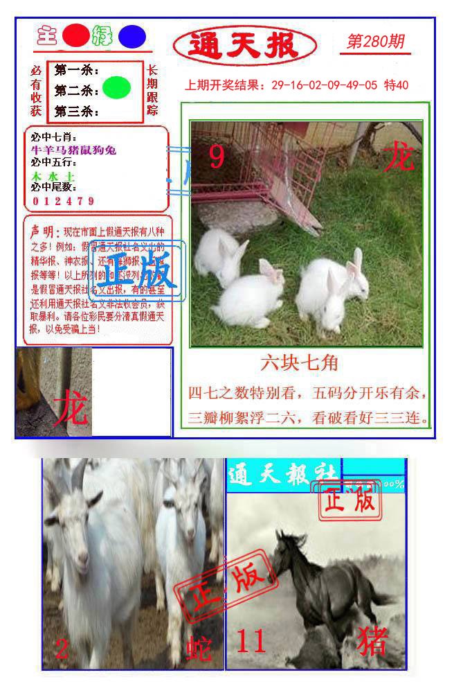 2024280期通天杀波图1