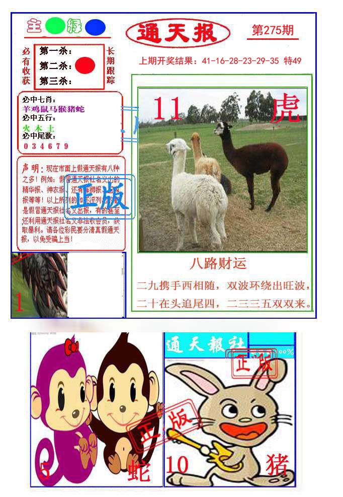 2024275期通天杀波图1