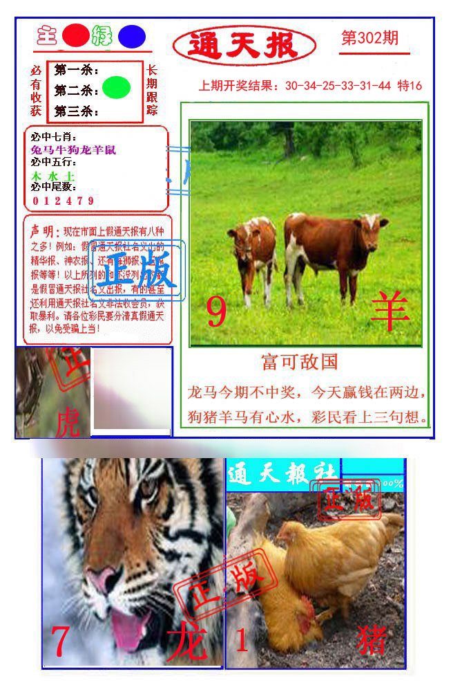 2024302期通天杀波图1