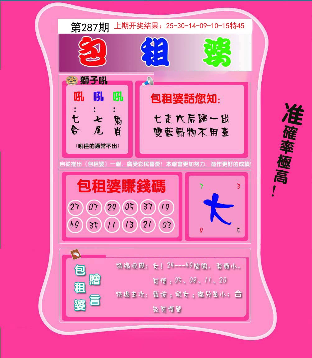 2024287期包租婆