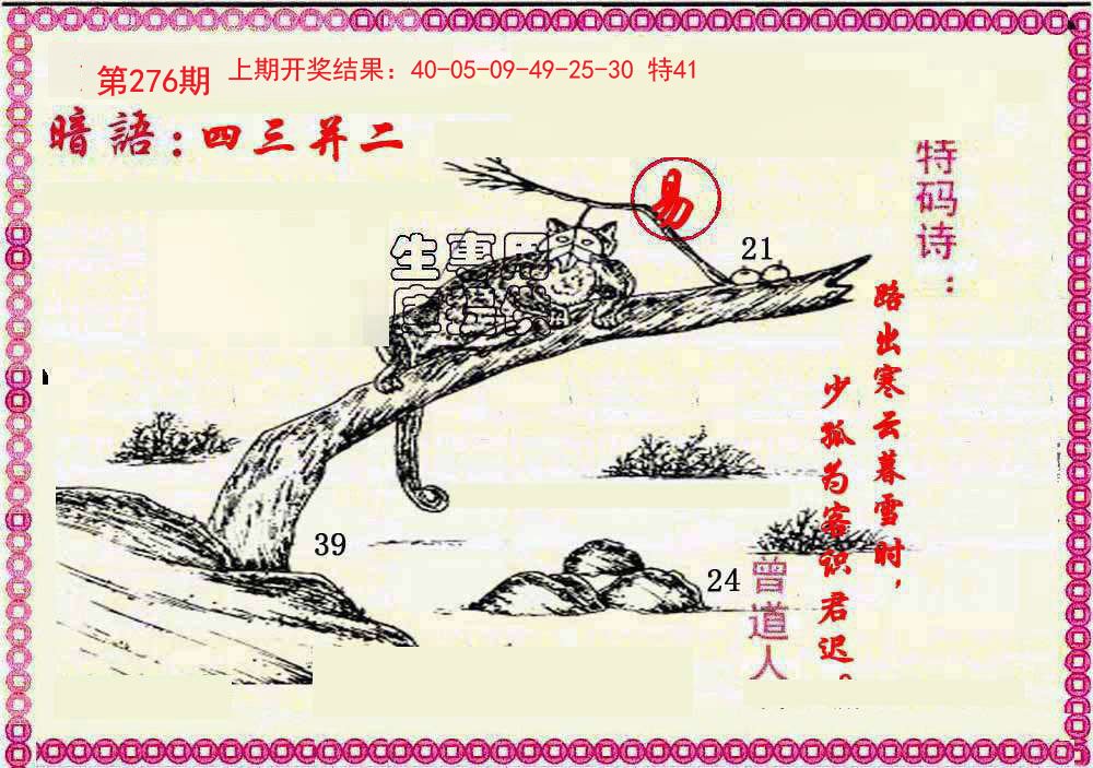 2024276期新暗语报
