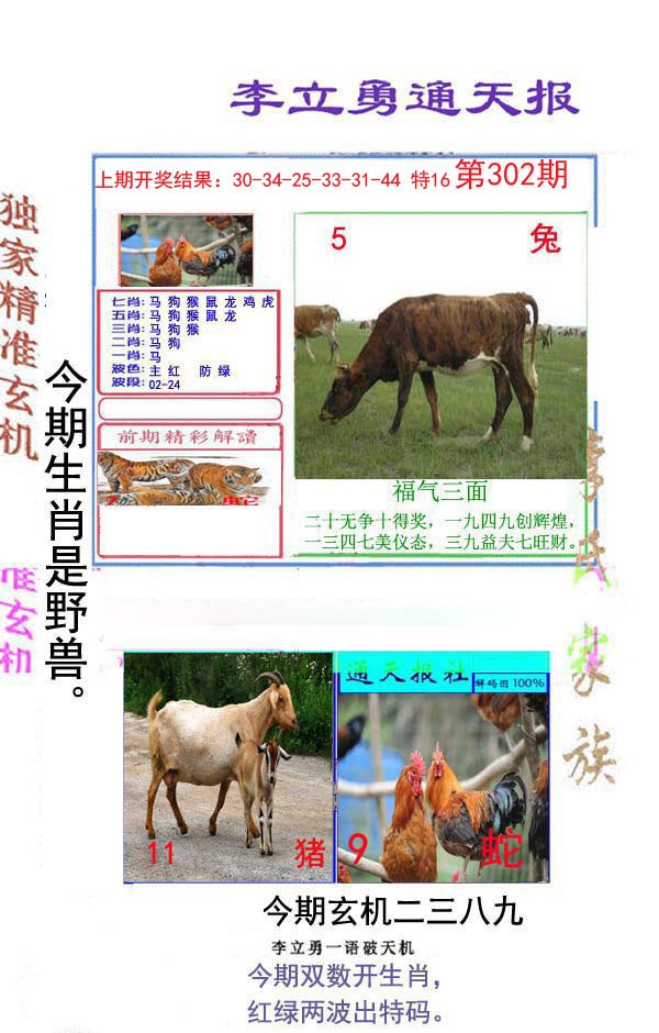 2024302期李立勇通天报