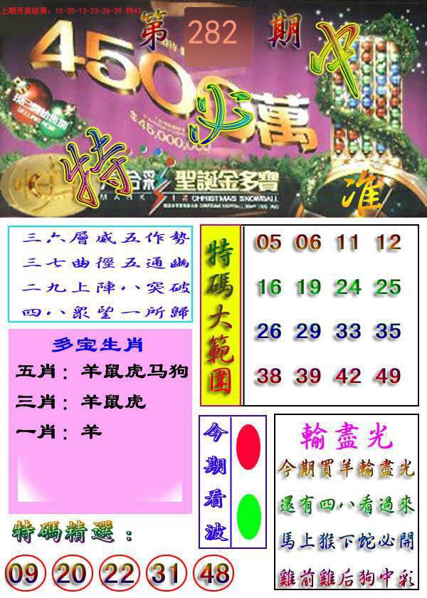 2024282期特必中