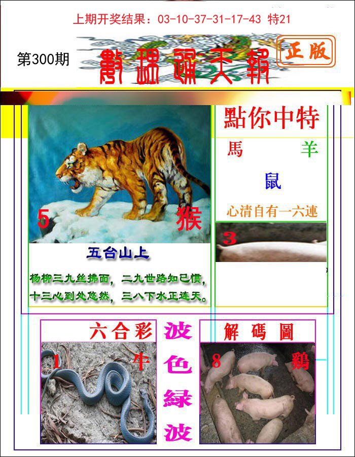 2024300期数理通天