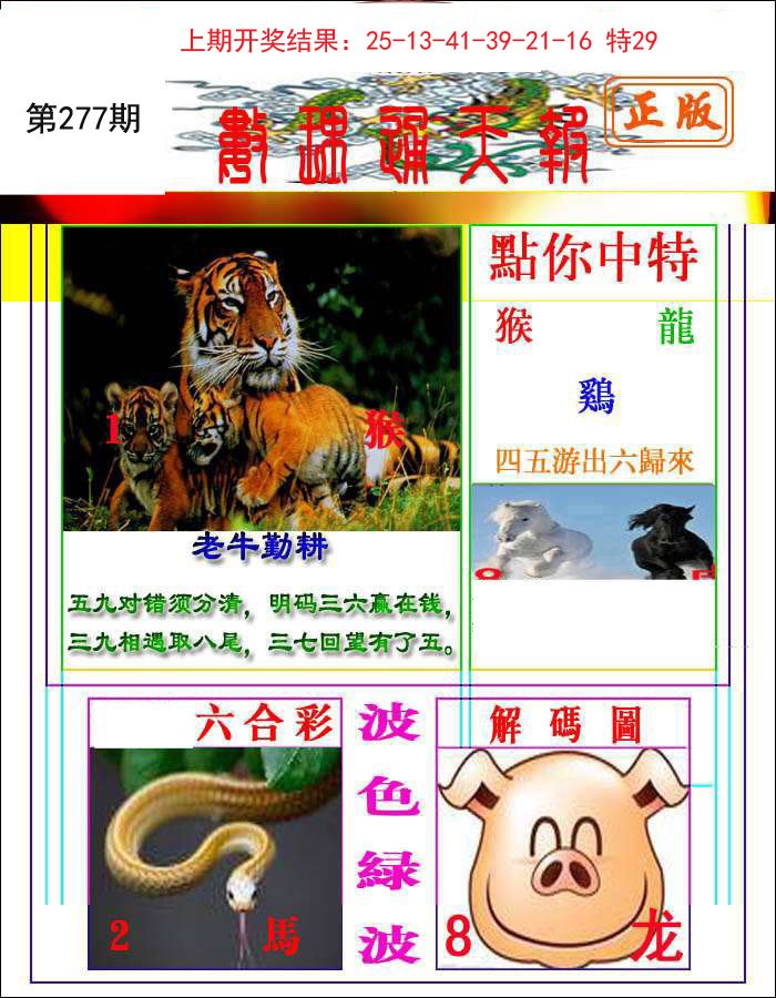 2024277期数理通天