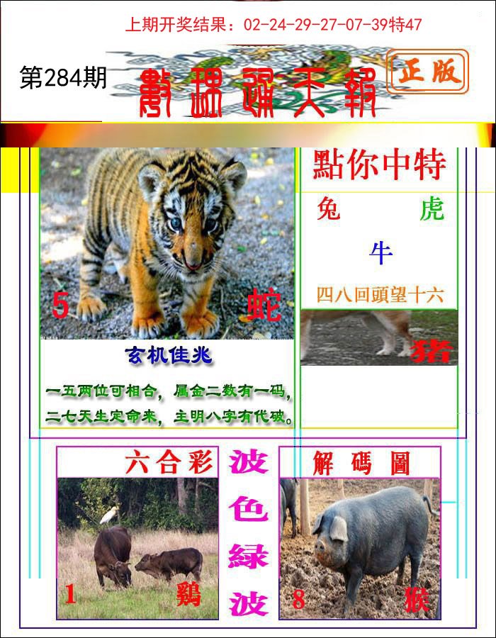 2024284期数理通天