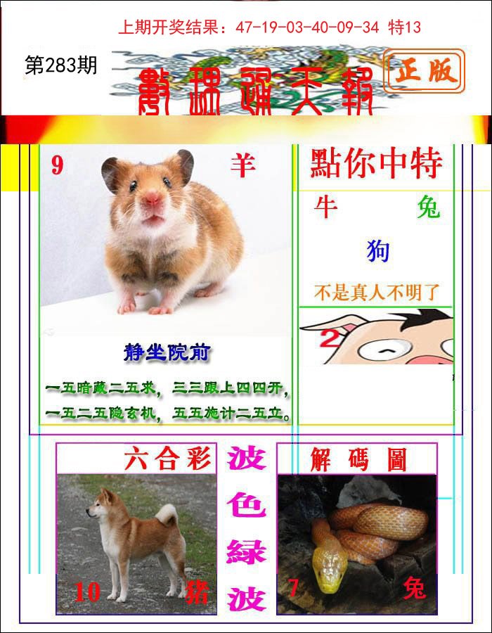 2024283期数理通天