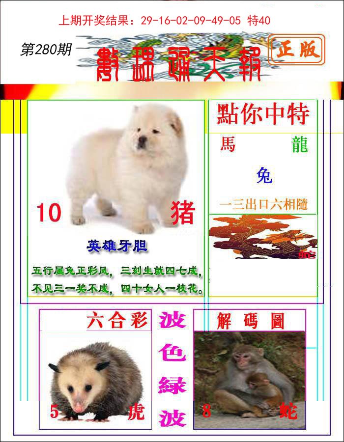 2024280期数理通天