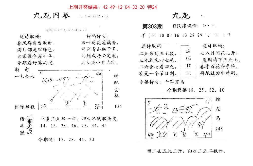2024303期九龙内幕