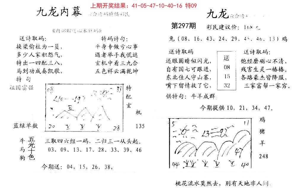 2024297期九龙内幕