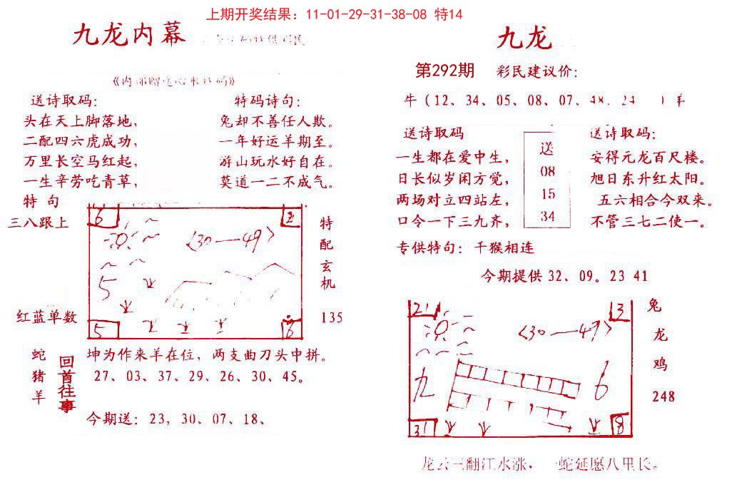 2024292期九龙内幕