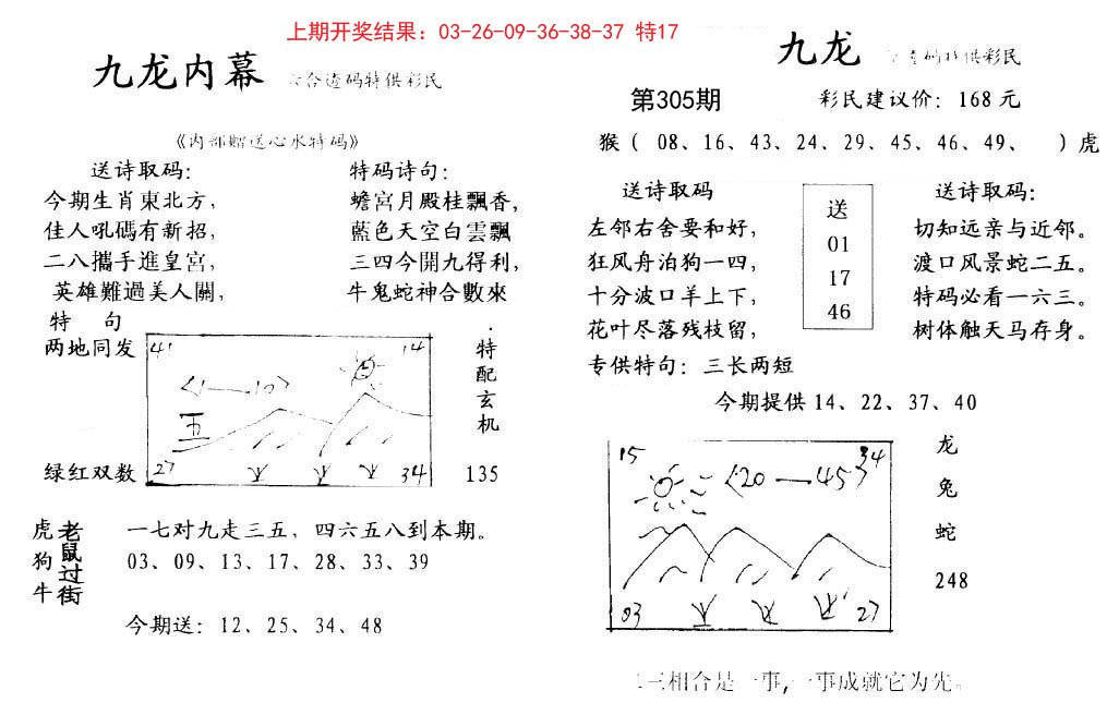 2024305期九龙内幕