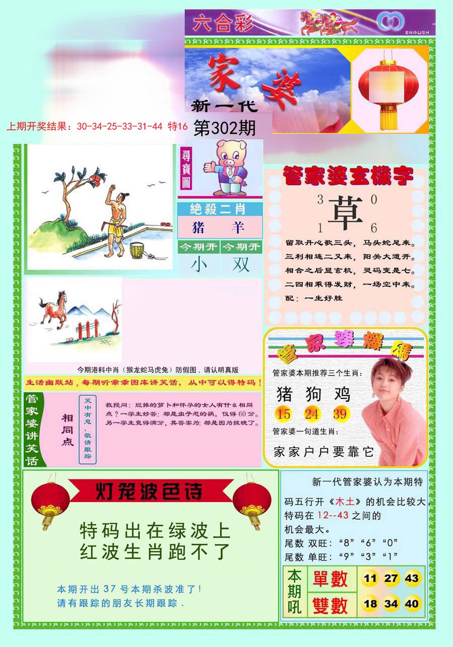 2024302期新一代管家婆