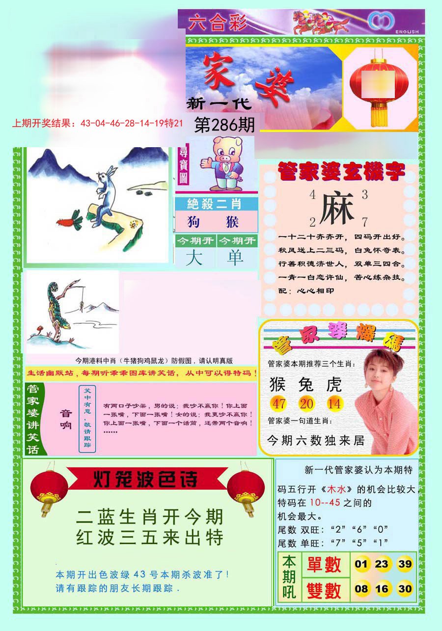 2024286期新一代管家婆