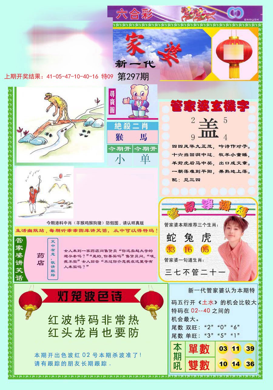 2024297期新一代管家婆