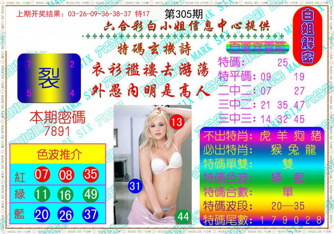 2024305期白姐解密