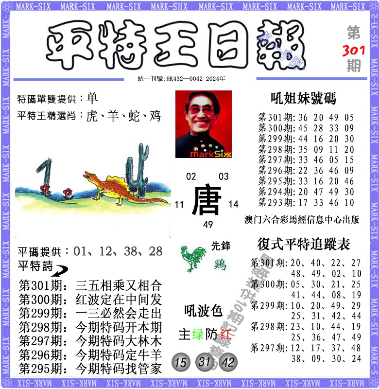 2024301期平特王日报