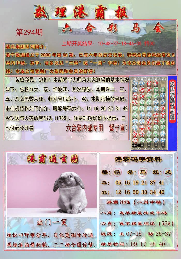 2024294期港霸报