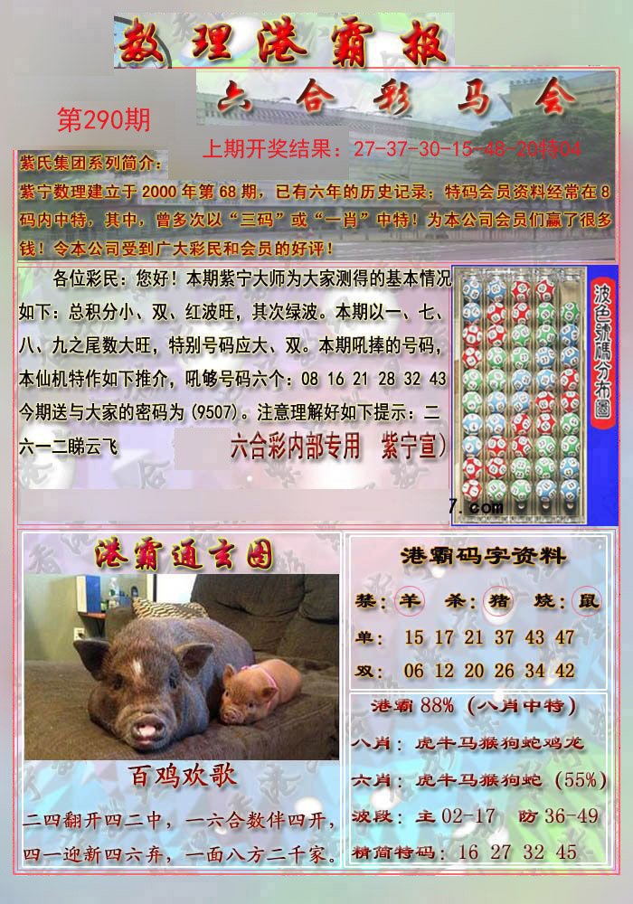 2024290期港霸报