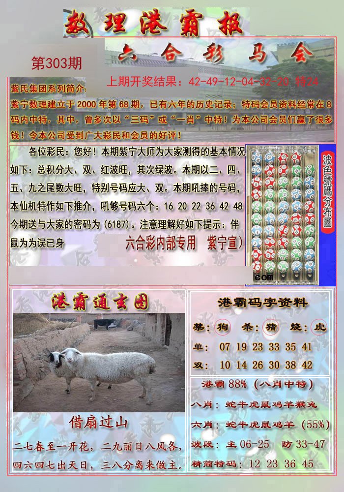 2024303期港霸报