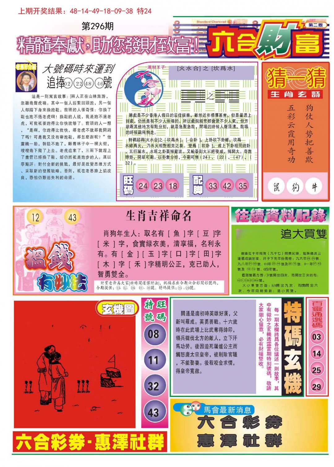 2024296期六合财富B