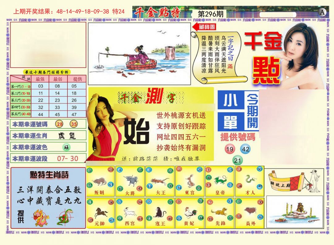 2024296期千金点特A