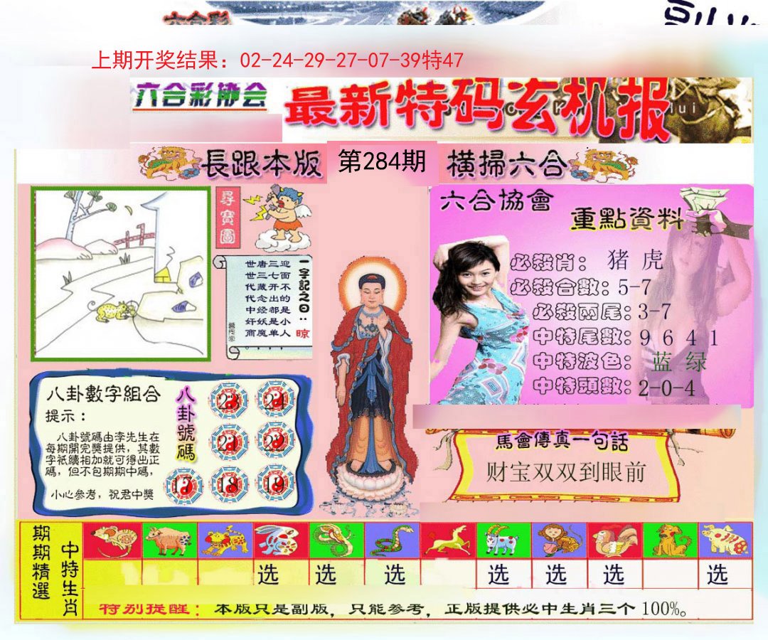 2024284期九龍内幕玄机报