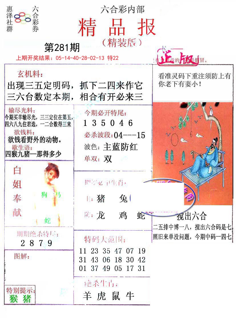 2024281期摇钱树