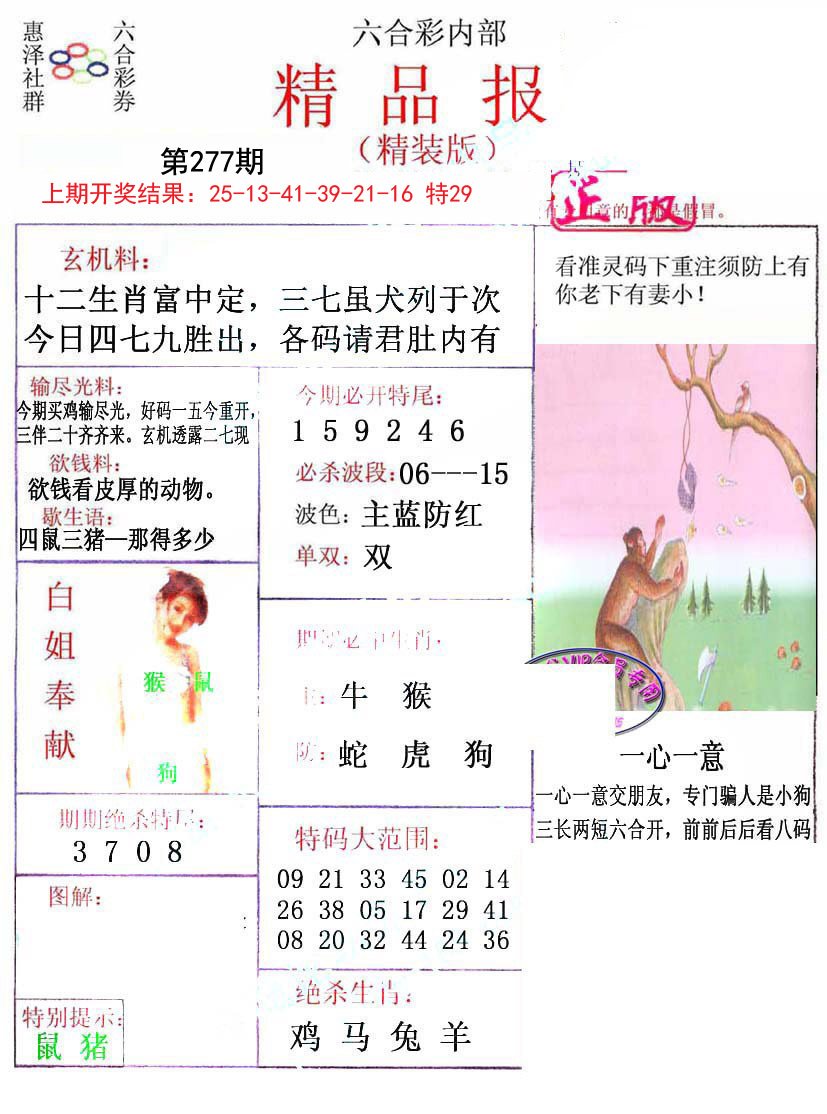 2024277期摇钱树