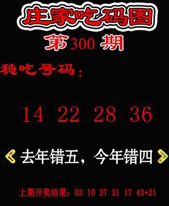 2024300期庄家吃码图