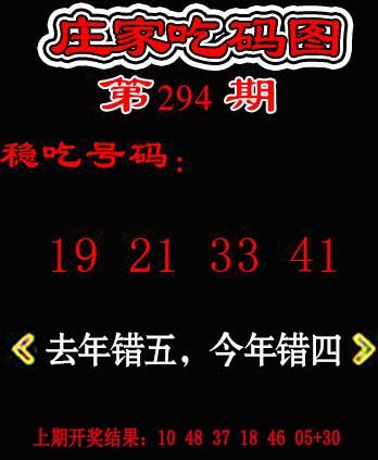 2024294期庄家吃码图