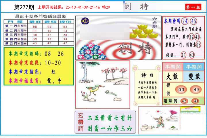 2024277期九龍创特A(推荐)