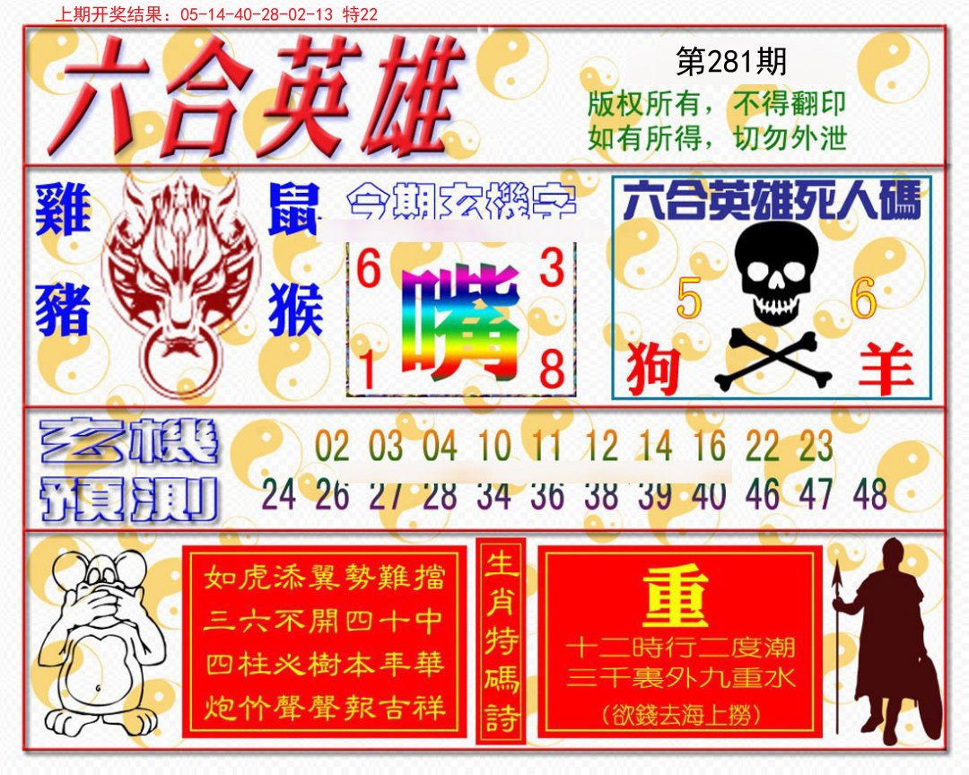 2024281期六合英雄