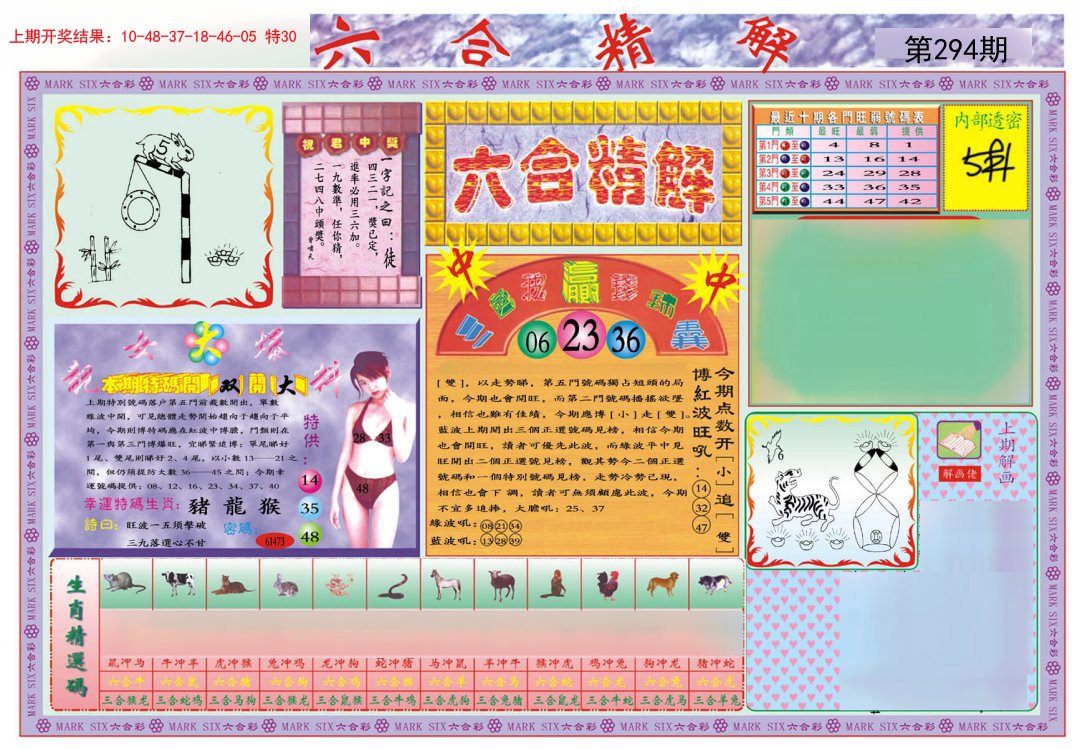 2024294期六合精解A