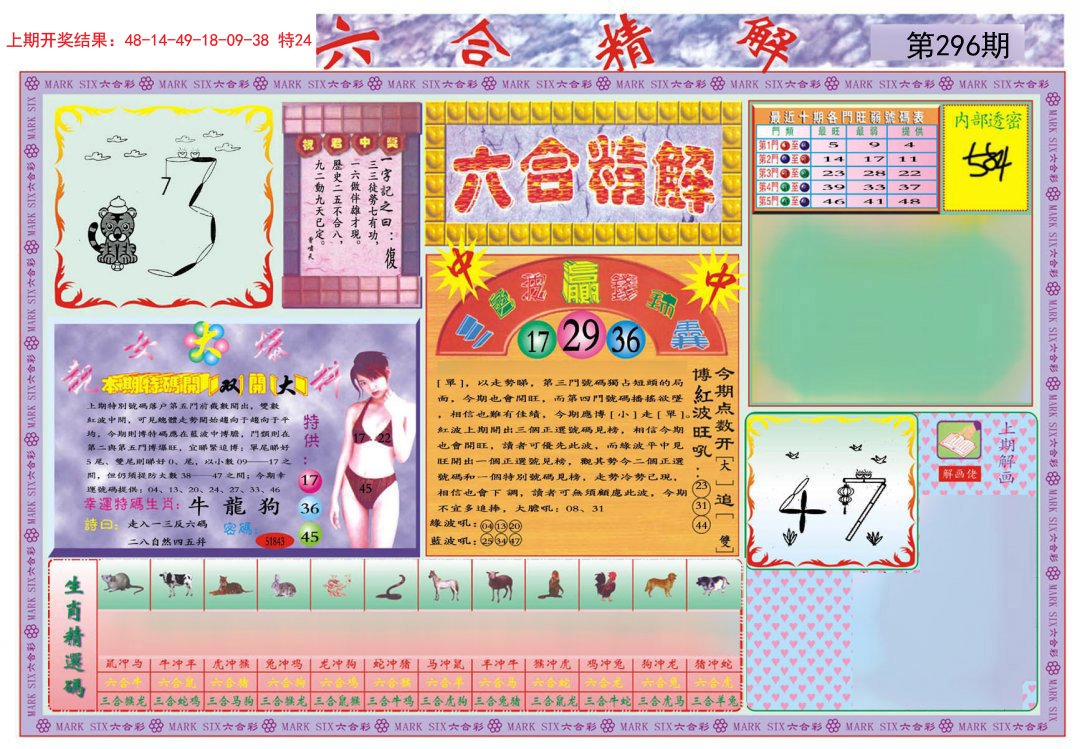 2024296期六合精解A