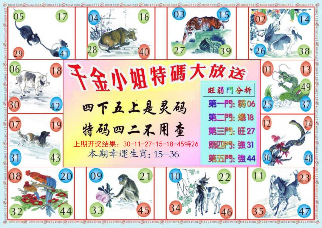 2024289期千金小姐B版
