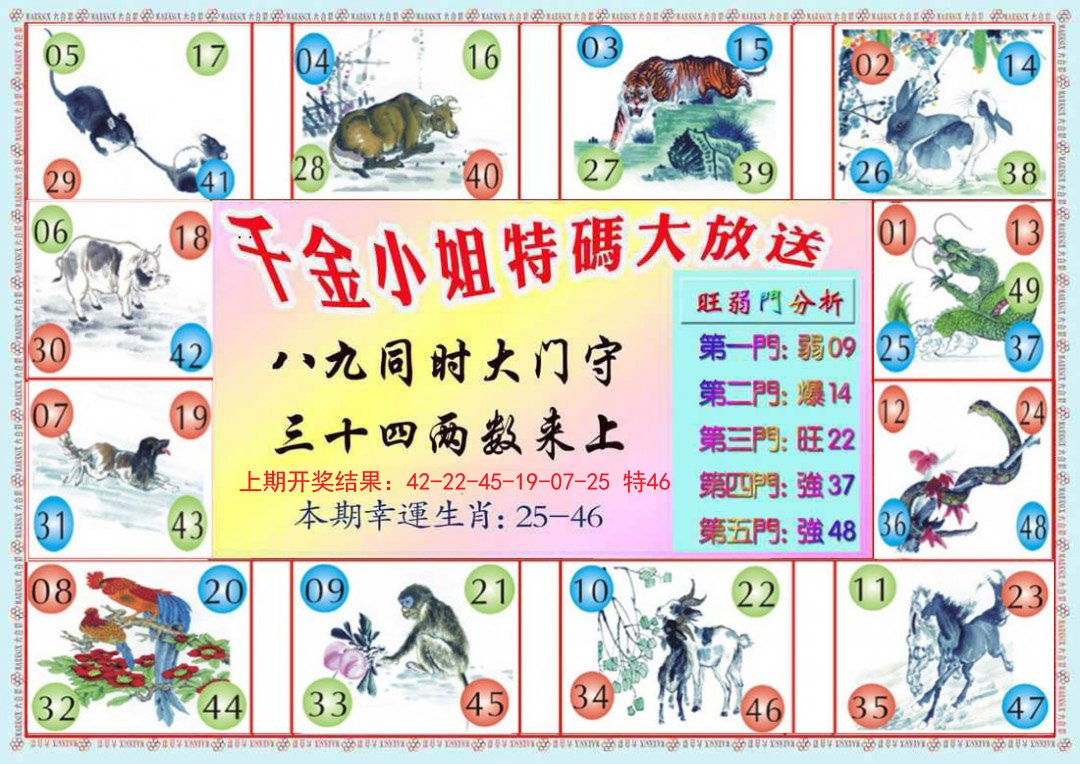 2024301期千金小姐B版